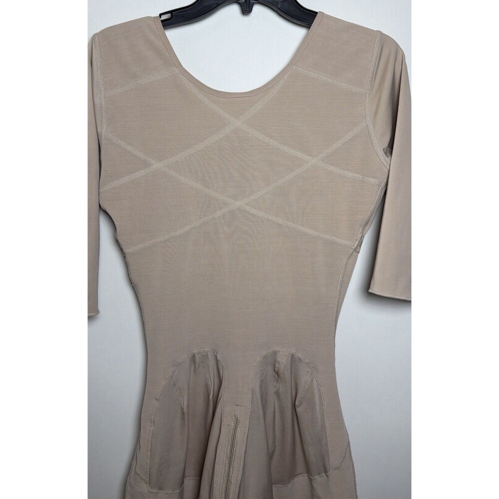 Snatched Body Faja Size L Beige Colombian High Compression Bodysuit Shapewear - Picture 2 of 14